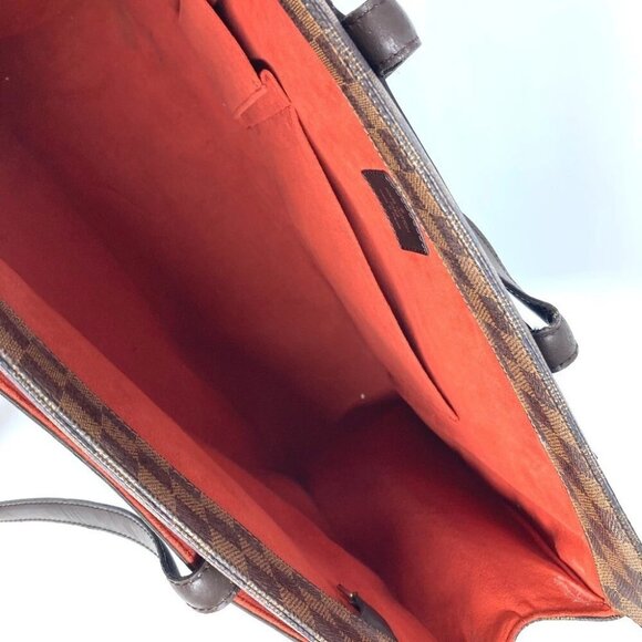 LOUIS VUITTON N51124 Damier Parioli GM Tote Bag Shoulder Bag Canvas Ebene Brown - Picture 12 of 16